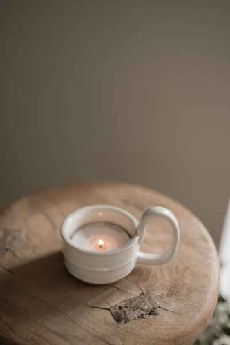 Stoneware Candle Cup